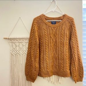 Abercrombie cable knit sweater